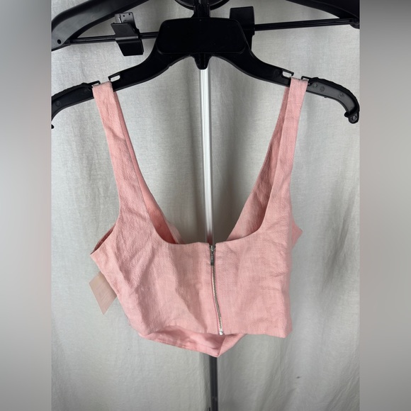 Bec & Bridge Bonnie Cut-Out Pink Crop Top Size 4 NWT - Picture 12 of 16